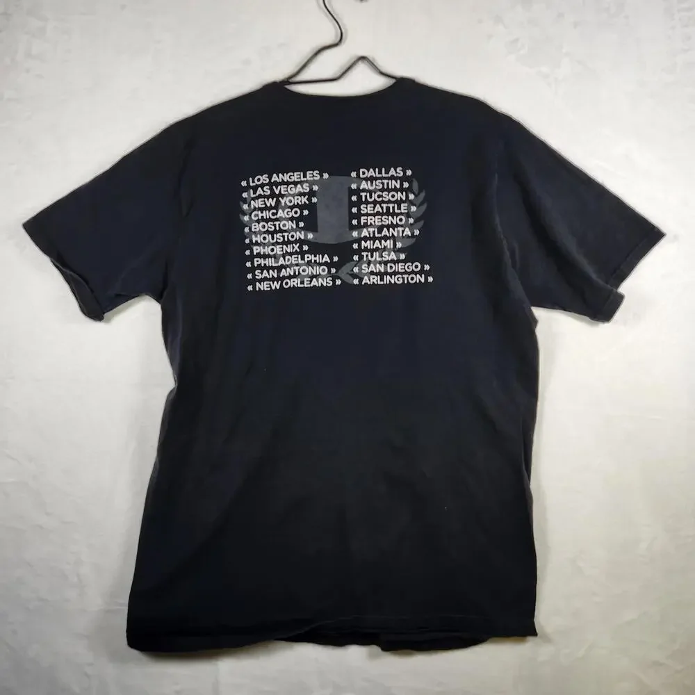 Champion Logo Tshirt‎ Short Sleeve Black Size Large - Picture 8 of 9